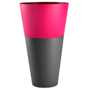 Pot Tokyo - Anthracite/Fuchsia -D50 H80-Grosfillex